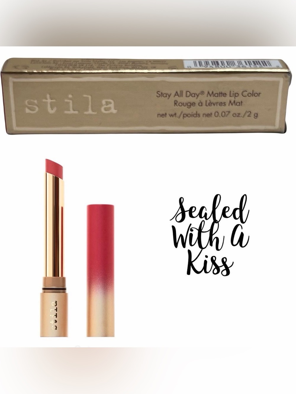 🍒3/$30 NIB Stila Stay All Day Matte Lip Color in “Sealed With A Kiss”